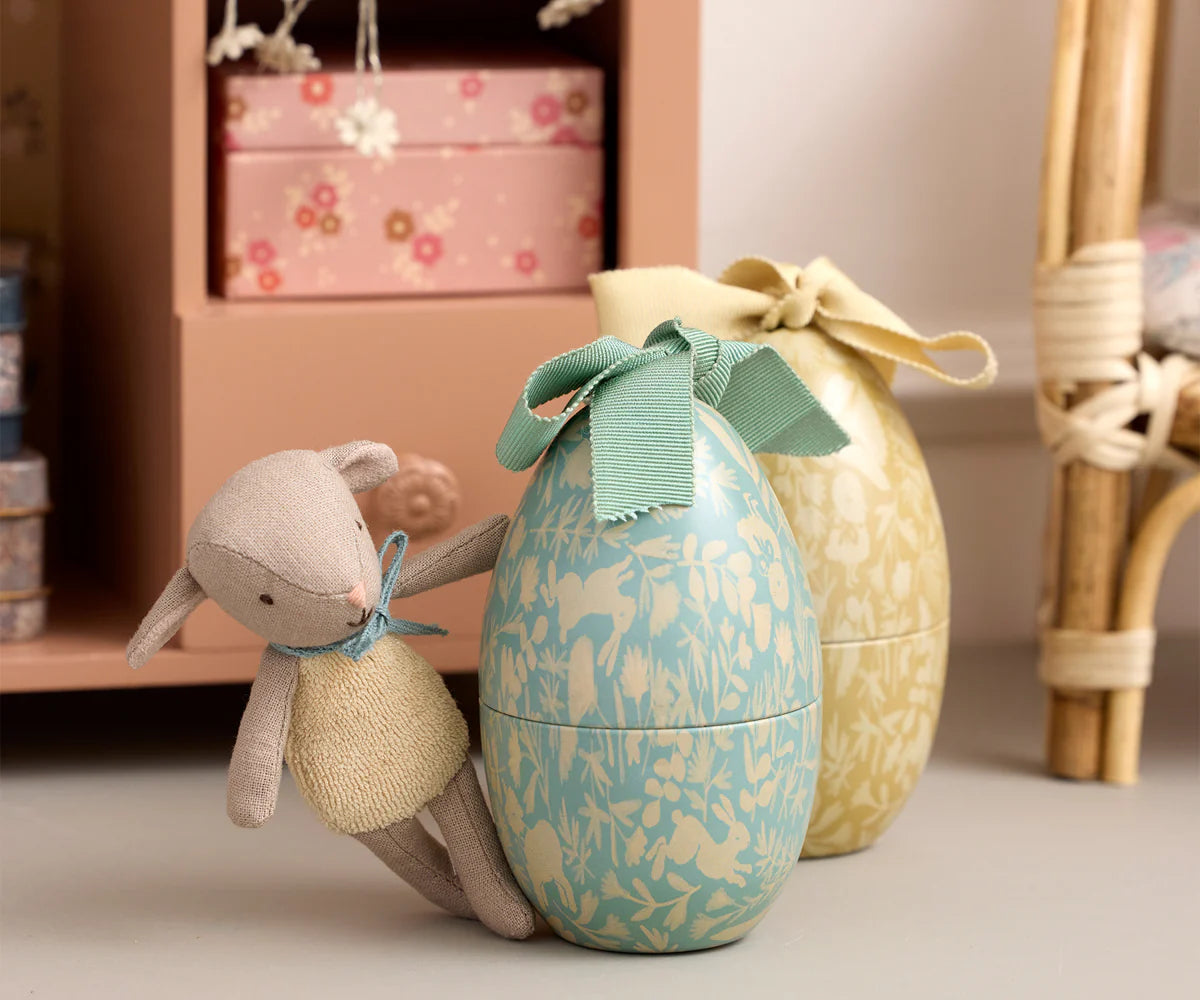 Easter Egg with Micro Lamb - Dusty Mint
