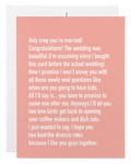 Wedding-Chatty Cathy Card