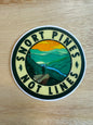 Mini Snort Pines Not Lines Sticker