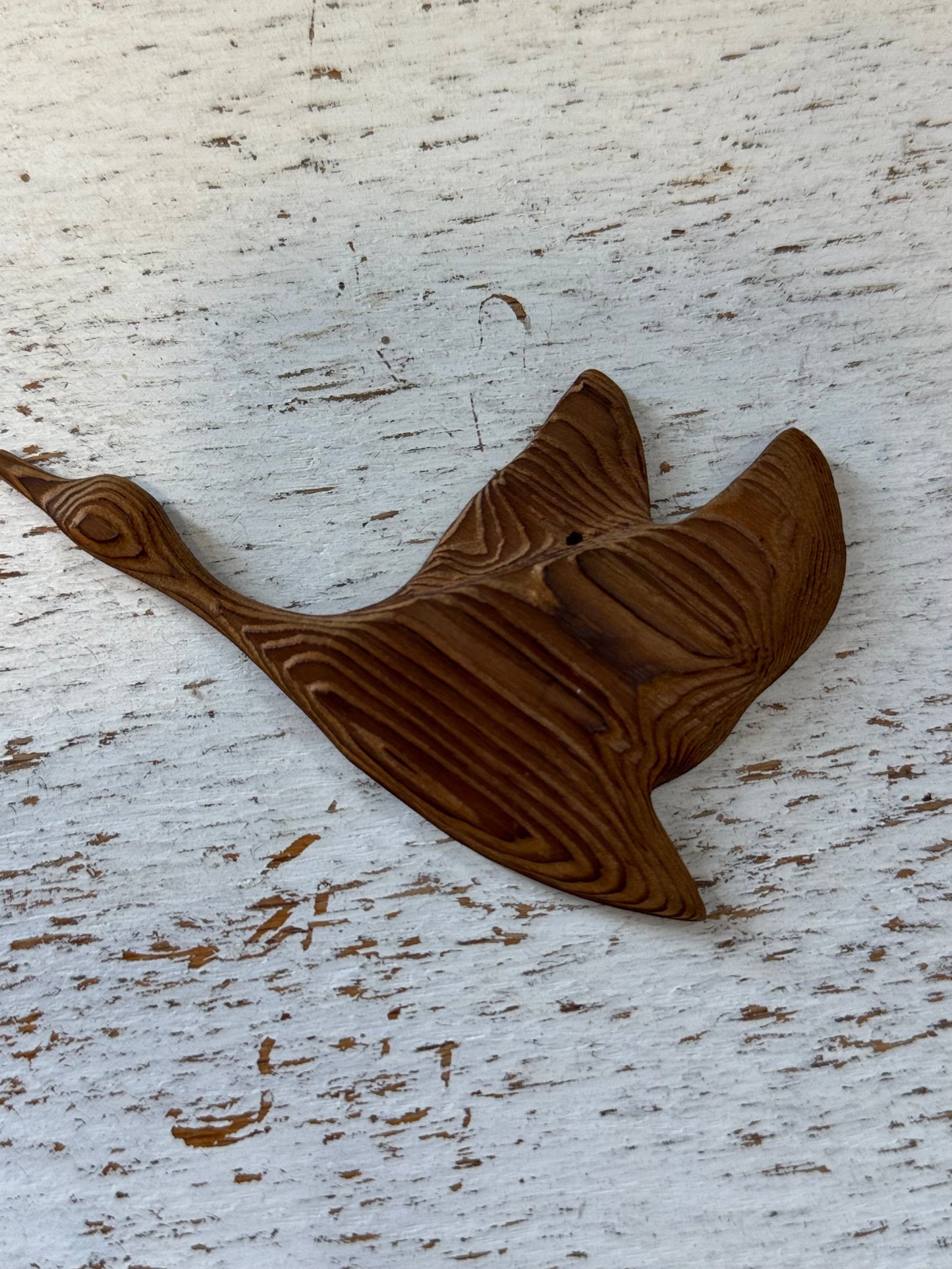 Hand Carved Wooden Flying Geese-Set of 2