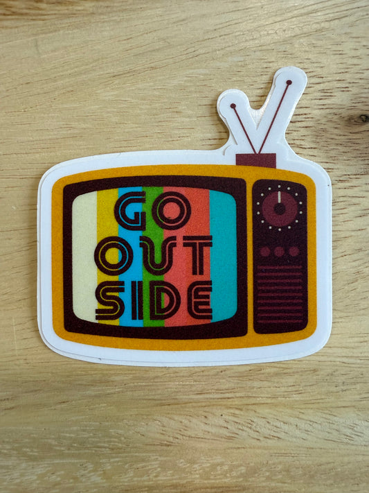 Go Outside Sticker