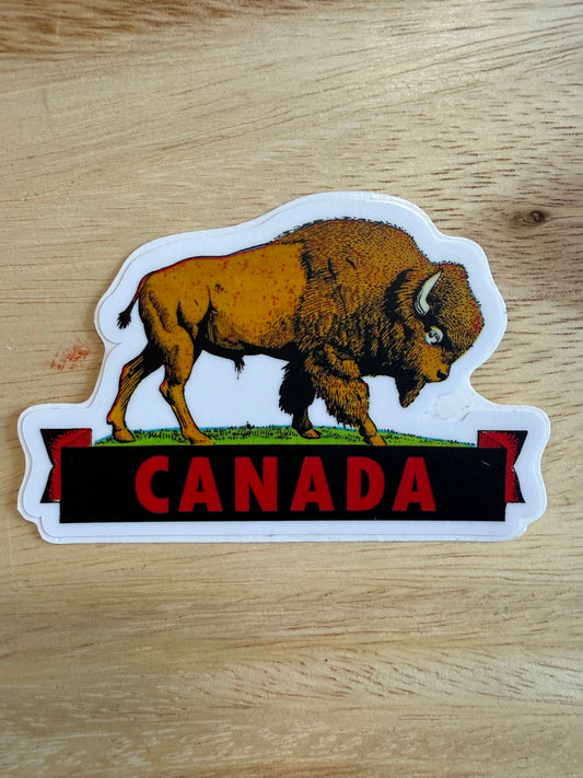 Canada Bison Sticker
