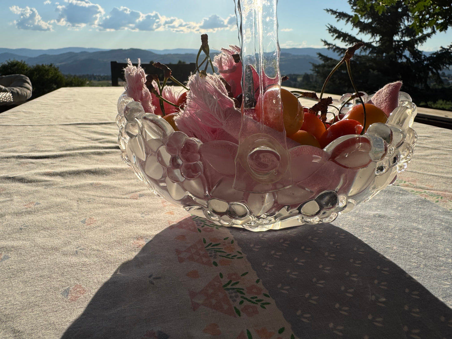 Glass Fruit Basket