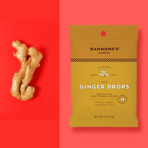 Natural Ginger Drop Bag 4oz