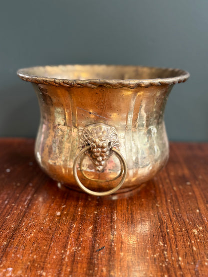 Brass Planter-Grape Handles