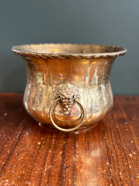 Brass Planter-Grape Handles