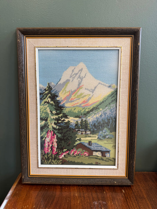 Mountainscape Needlepoint