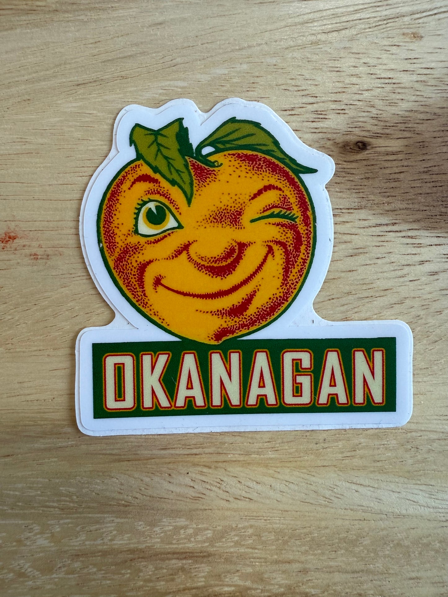 Okanagan Peach Sticker