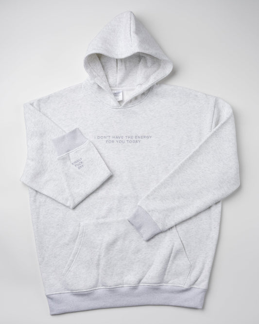 Energy For You Grey Hoodie