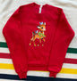 Christmas Deer Crewneck Sweater-Kids