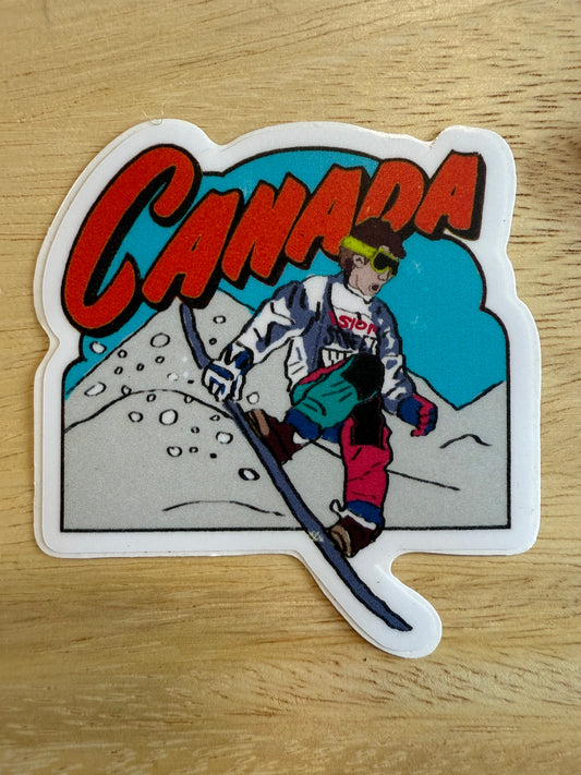 Canada 90s Ski Sticker