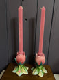 Rose Bud Candle Stick Holders