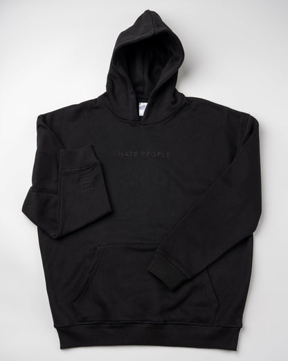 I Hate People Black Hoodie