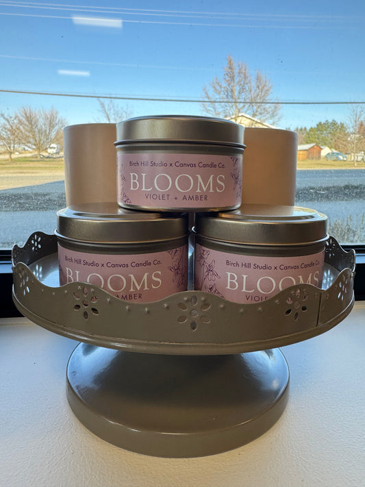 BLOOMS Candle 6oz. Gold Tin