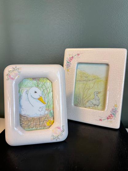 Pre-Loved Ceramic Floral Picture Frame