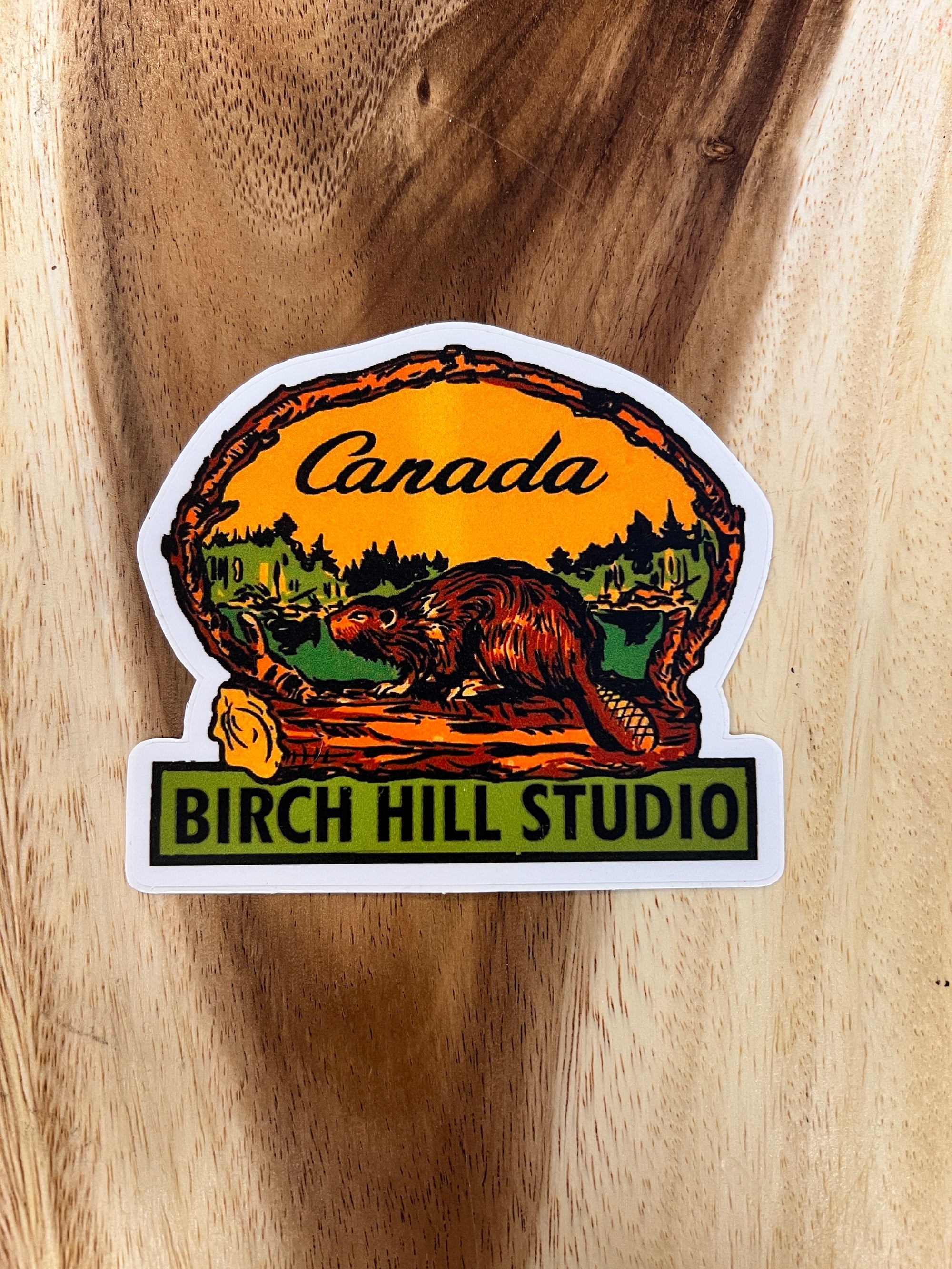 Birch Hill Studio Beaver Sticker