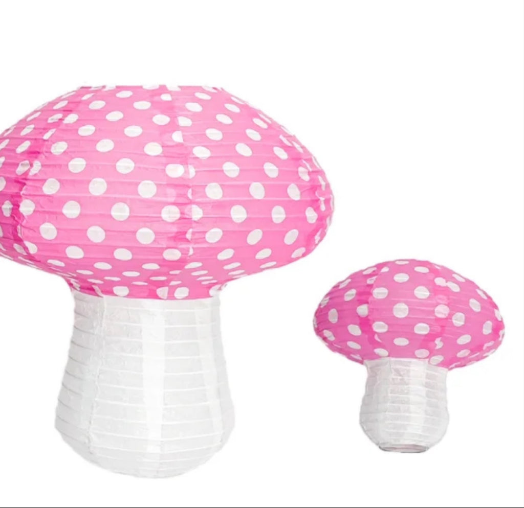 Mushroom Paper Lantern-set of 3