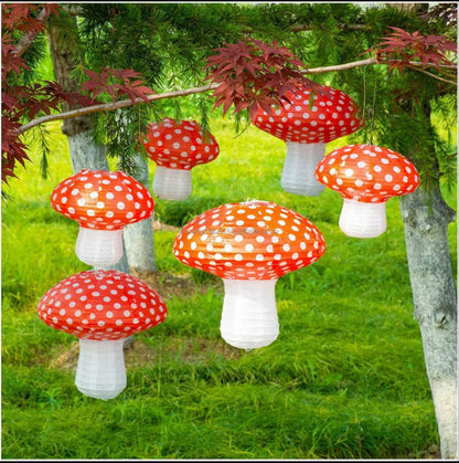 Mushroom Paper Lantern-set of 3