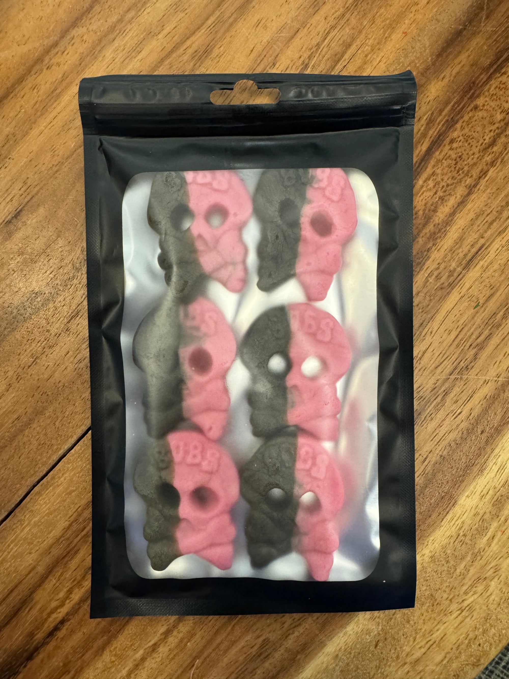 Foamy Raspberry Licorice Skulls