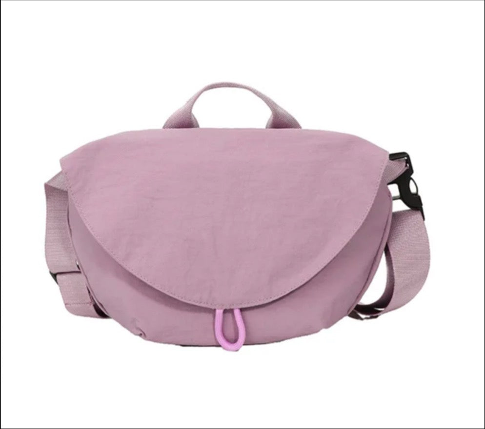 Nylon Crossbody Bag with Handle