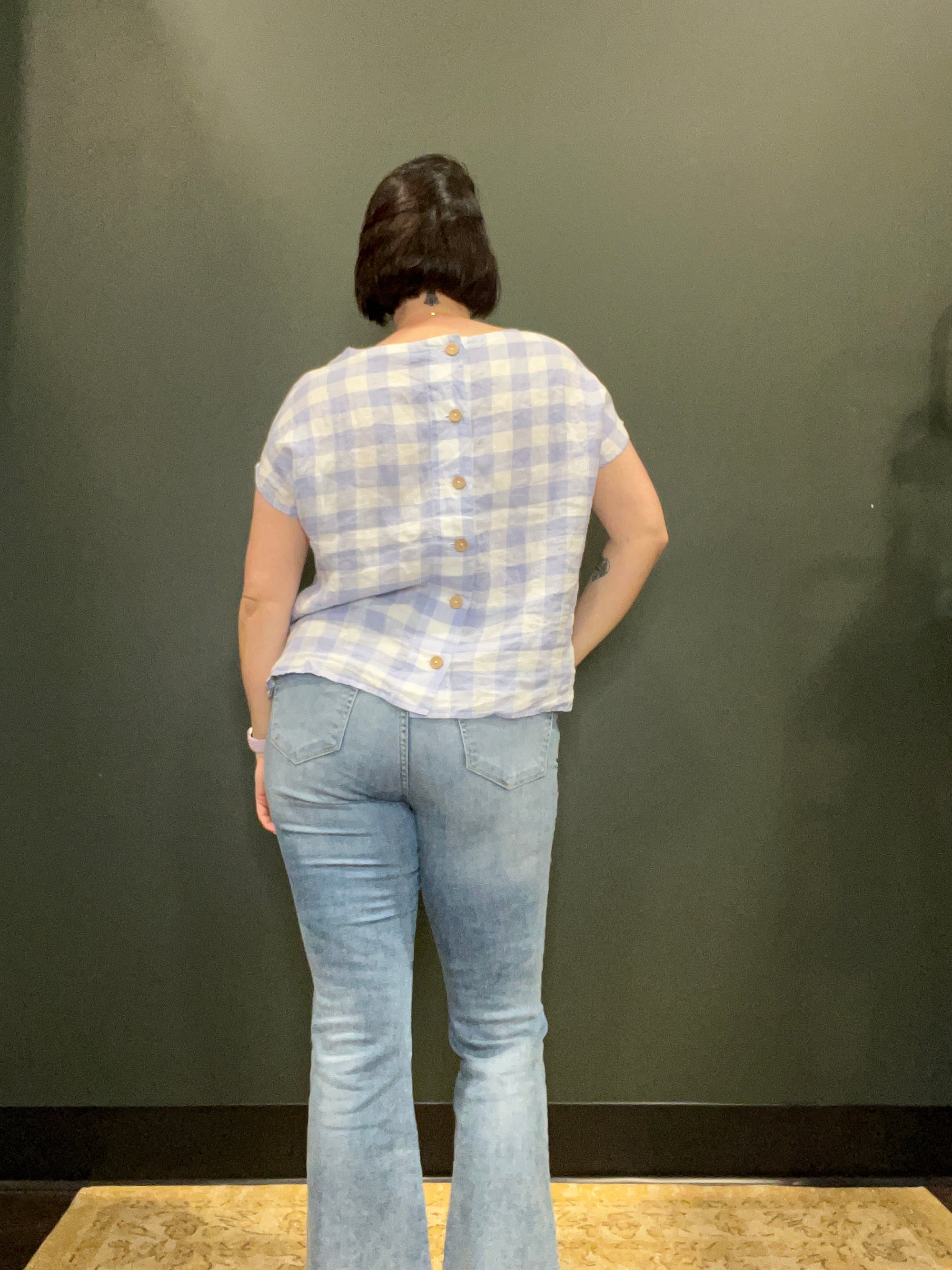 Blue Gingham Blouse