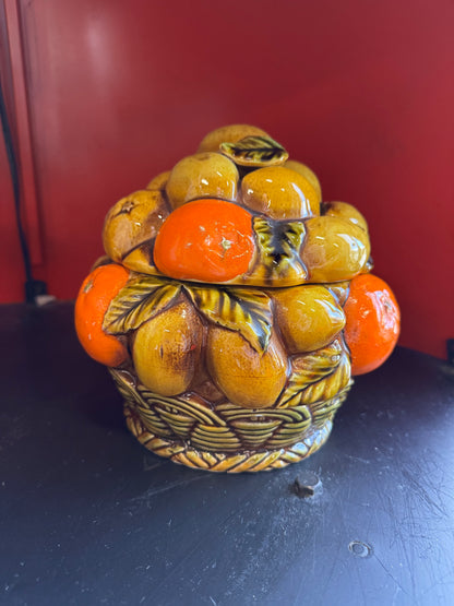 "Orange Spice" Ceramic Canister