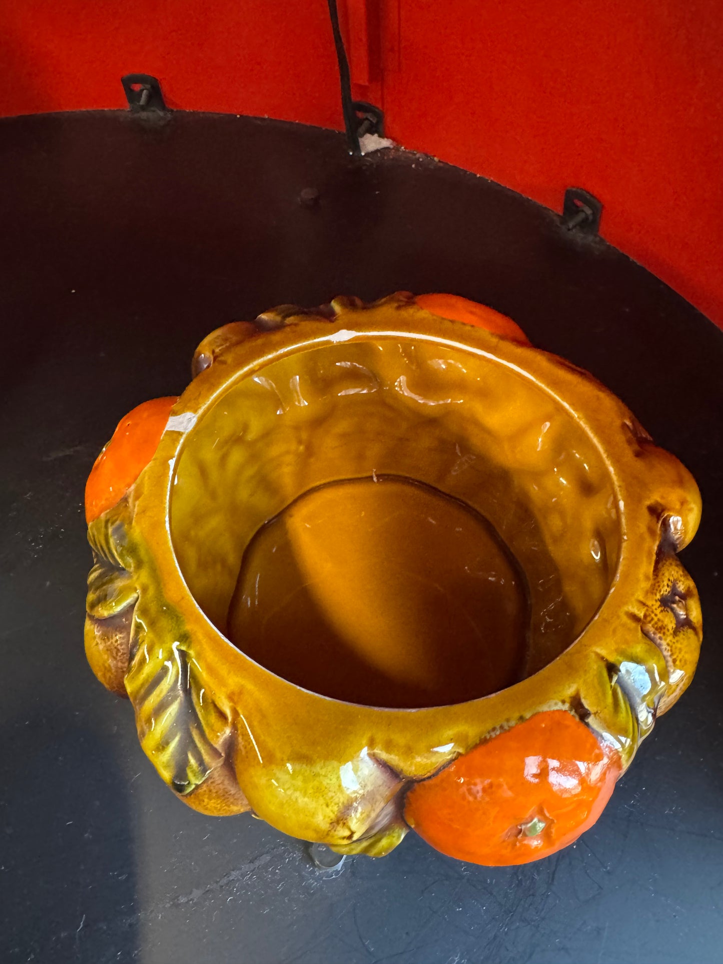 "Orange Spice" Ceramic Canister