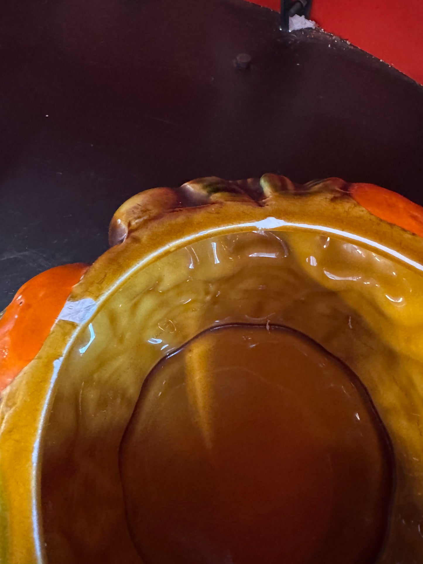 "Orange Spice" Ceramic Canister