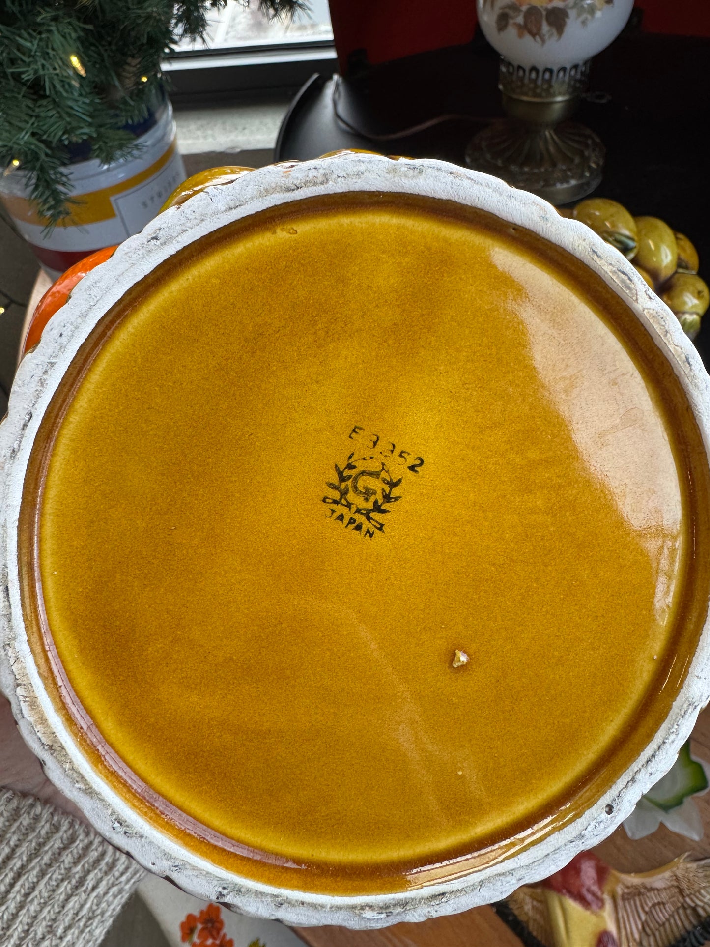 "Orange Spice" Ceramic Canister