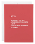Love Is Card