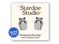 Trash Panda Stud Earrings