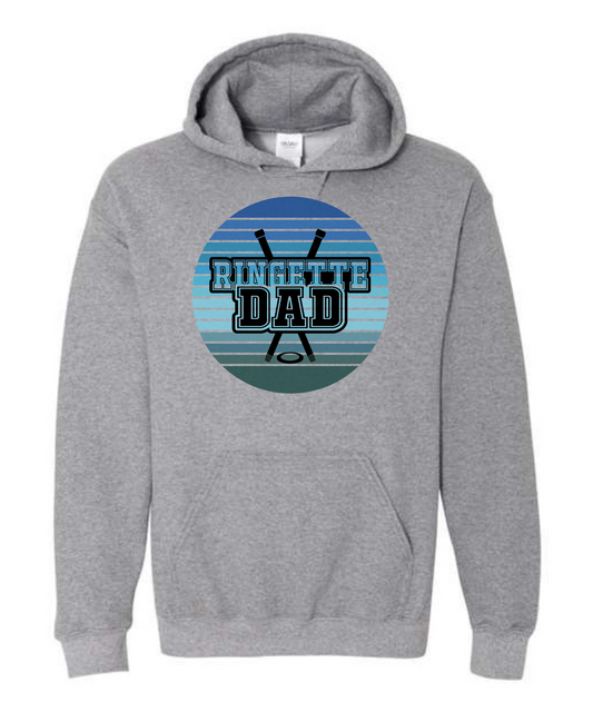 Ringette Dad Sticks and Ring Hoodie