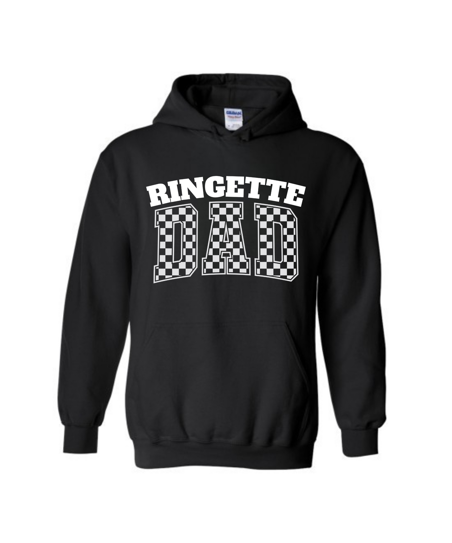 Ringette Dad Checkered Hoodie