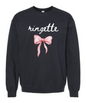 Ringette Pink Bow Crewneck