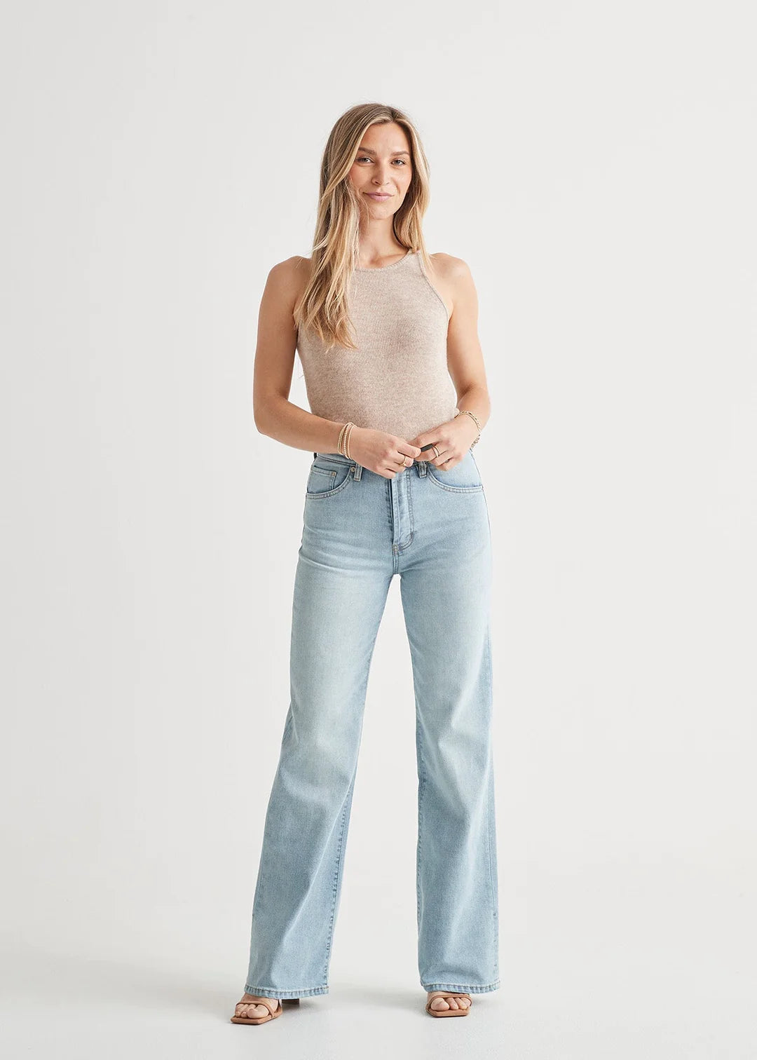 The Stevie High waisted tapered mom jean - Birch Hill Studio