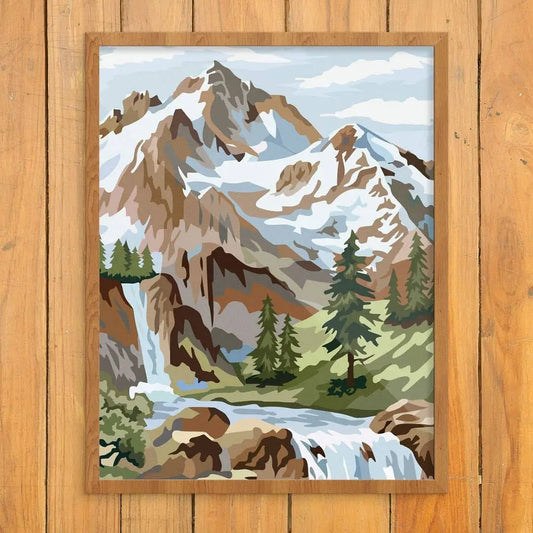 Snowy Mountain Print 8"x10"