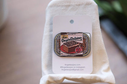 M’Cake “Deep ‘N Delicious” Chocolate Cake Enamel Pin