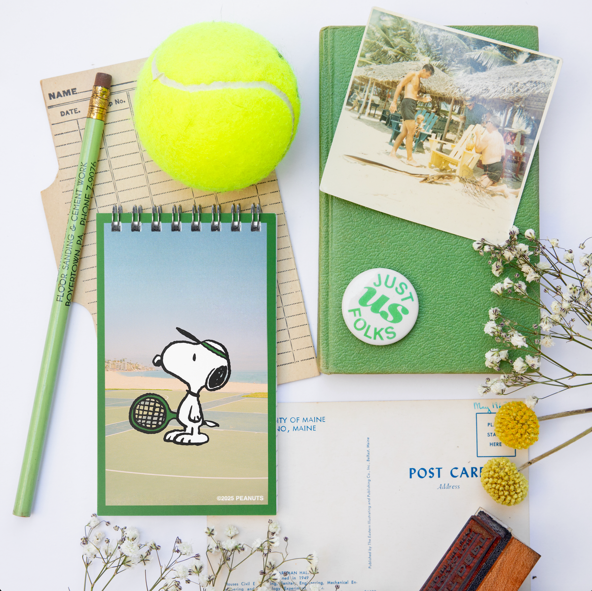 3P4 x Peanuts® - Snoopy Tennis Mini Notebook