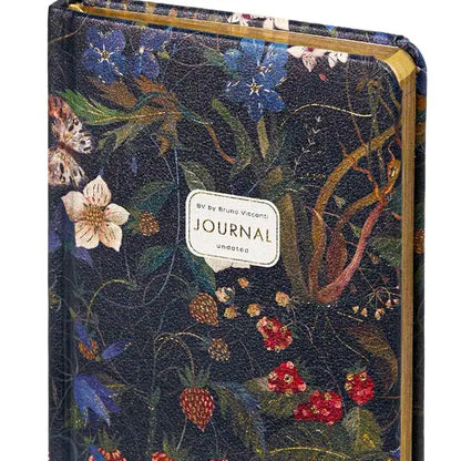 Vegan Leather Hardcover Daily Planner - Forest Flowers