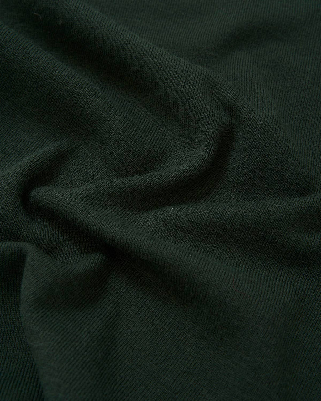Dark Green Knit Triangle Scarf