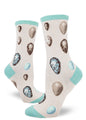 Bird Egg Women's Crew Socks-Heather Cream