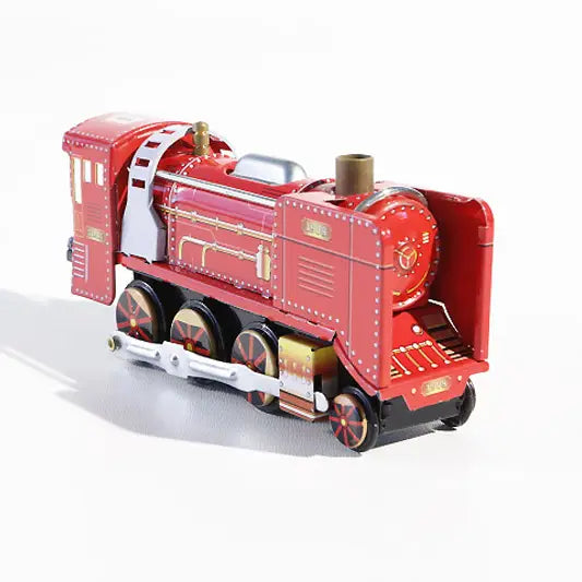 Wind Up Steam Locomotive-Red