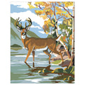 Deer & Lake Greeting Card