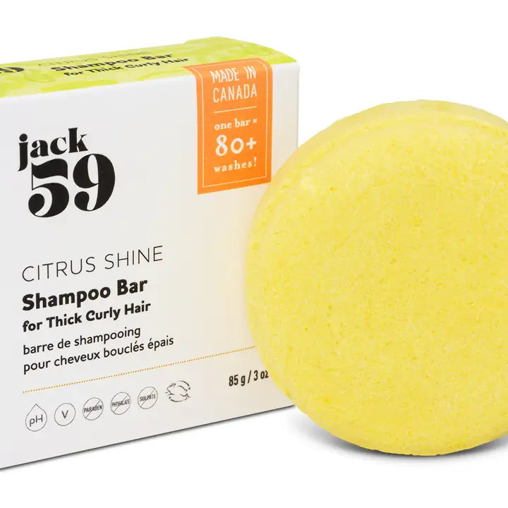 Zesty Citrus Shine-Curly Hair Shampoo Bar