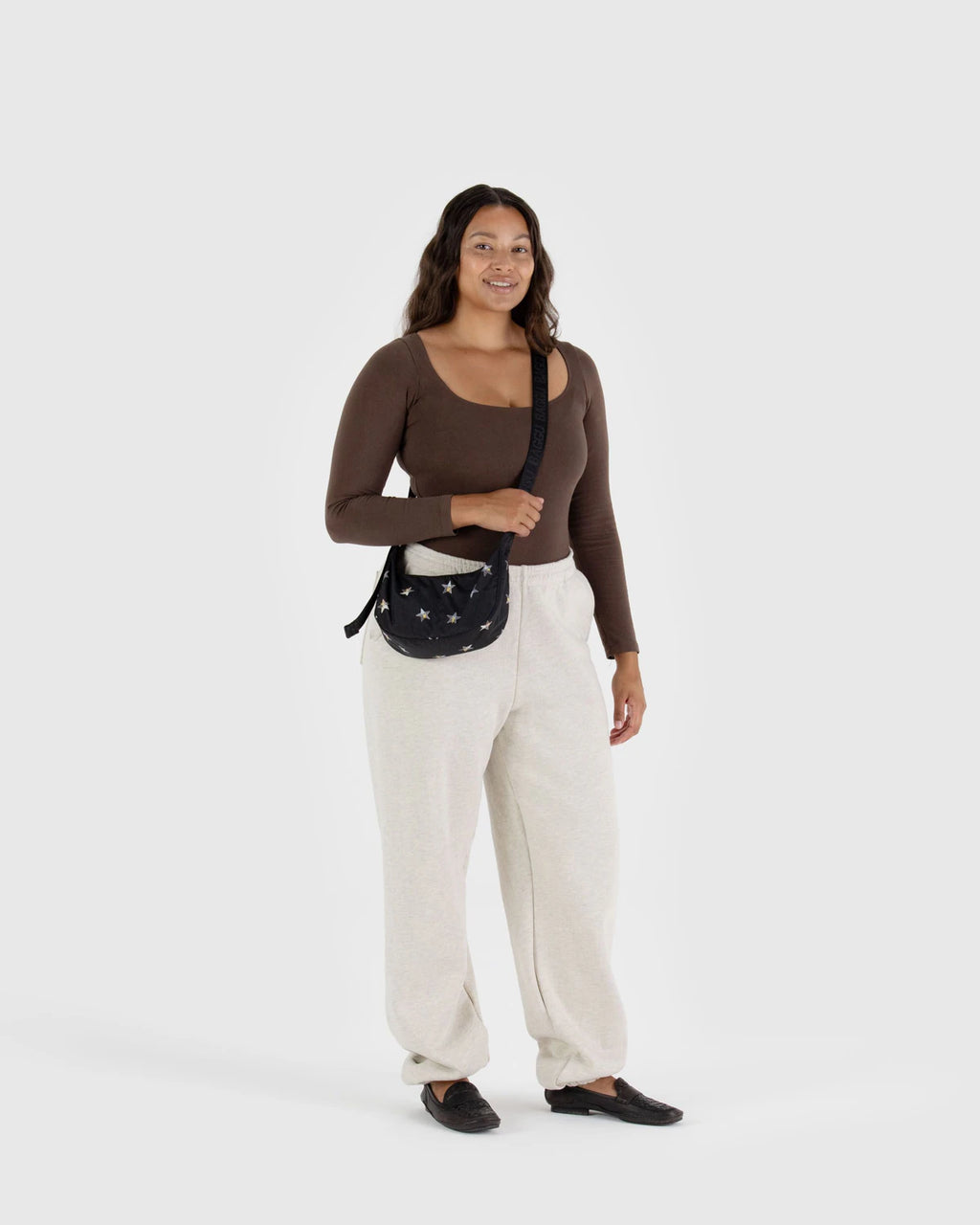 Small Nylon BAGGU Crescent Bag