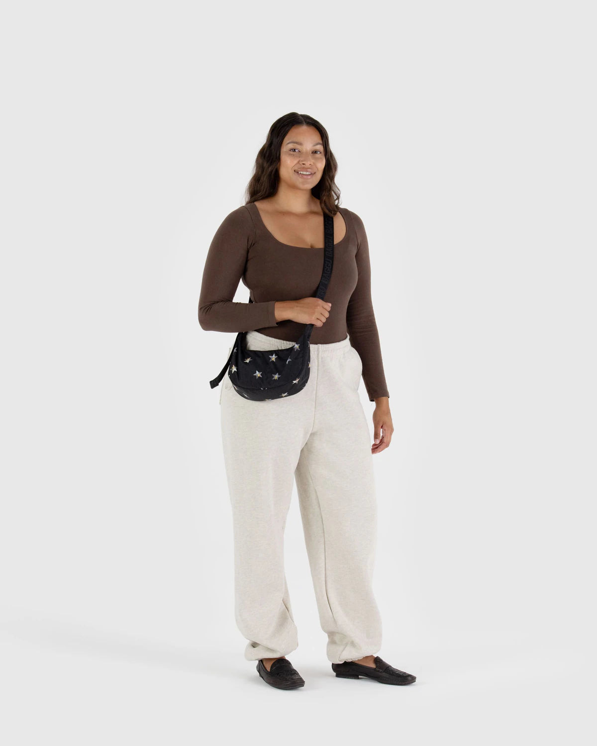 Small Nylon BAGGU Crescent Bag