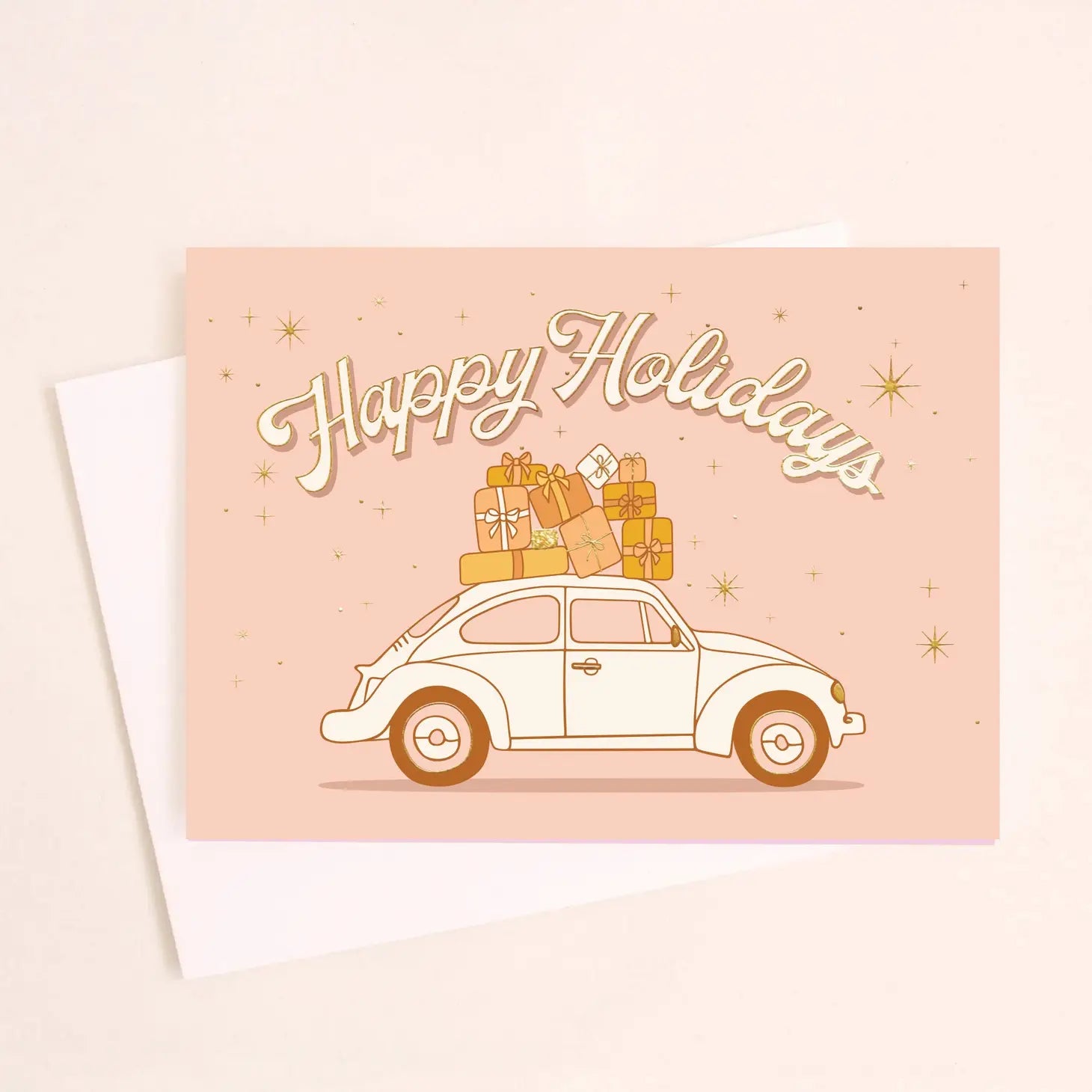 Happy Holidays VW Foil Card
