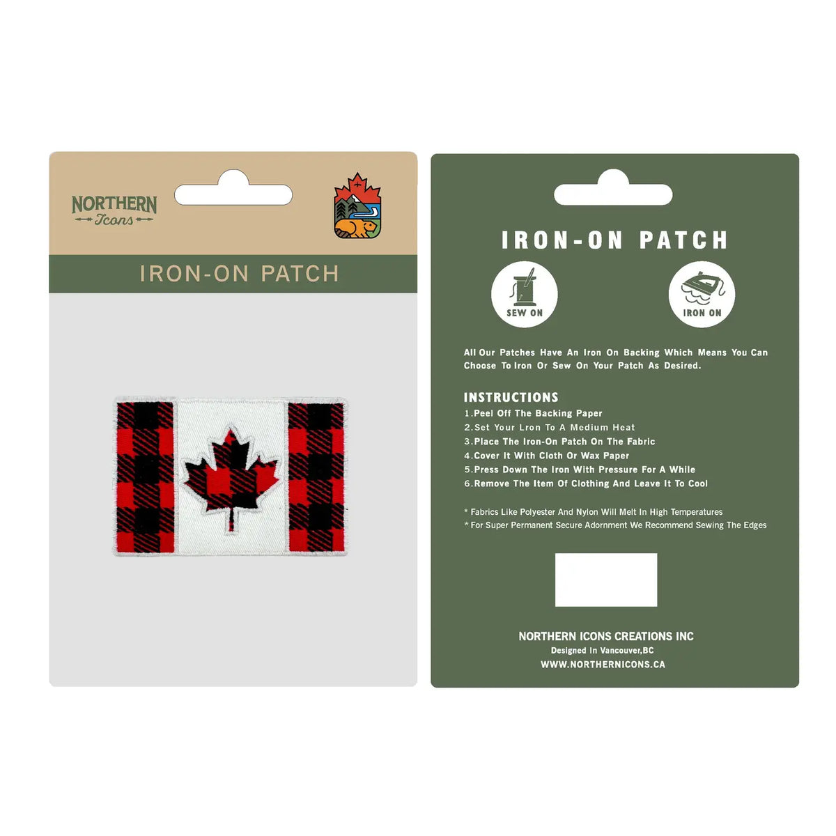 Buffalo Plaid Canada Patch