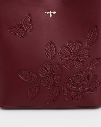 Margot Floral Applique Bucket Bag