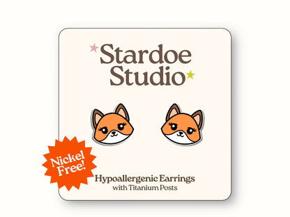 Fox Stud Earrings